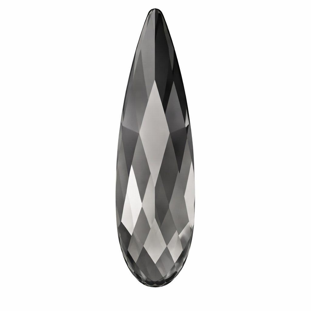 Pack de 10 raindrop SWAROVSKI® - Crystal Silver Night