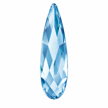 Pack of 10 SWAROVSKI® raindrops - Aquamarine