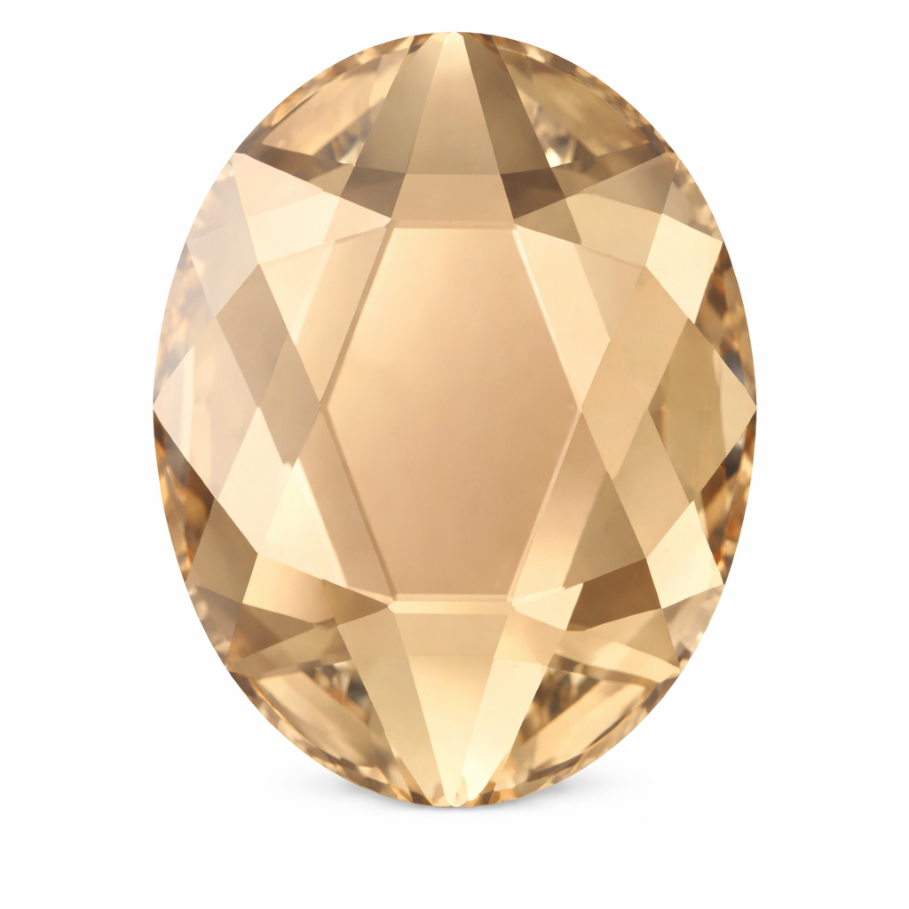 Pack of 10 SWAROVSKI® Ovals - Golden