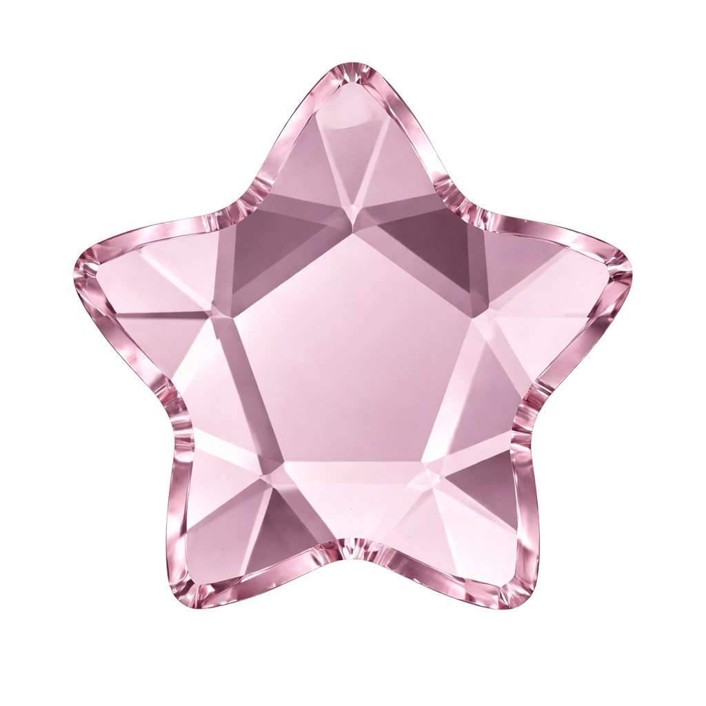 10-pack Star Flower SWAROVSKI® Dental Gems - Light Rose