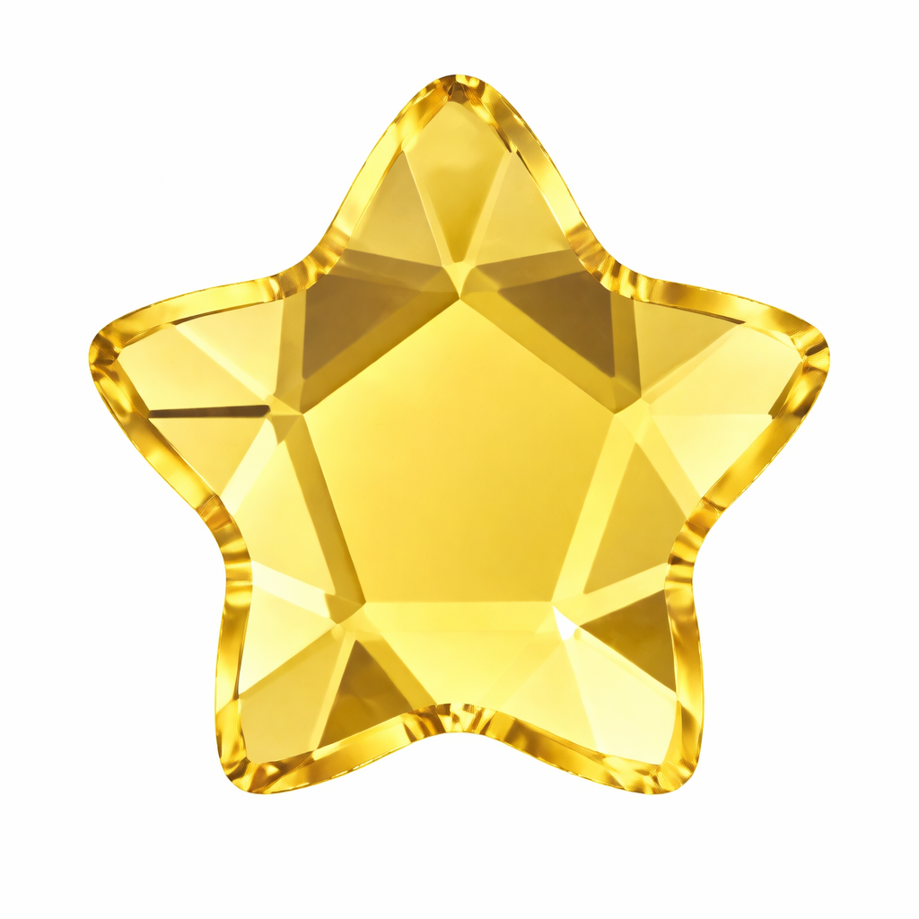 10er-Pack SWAROVSKI® Starflower Dental Gems - Citrin