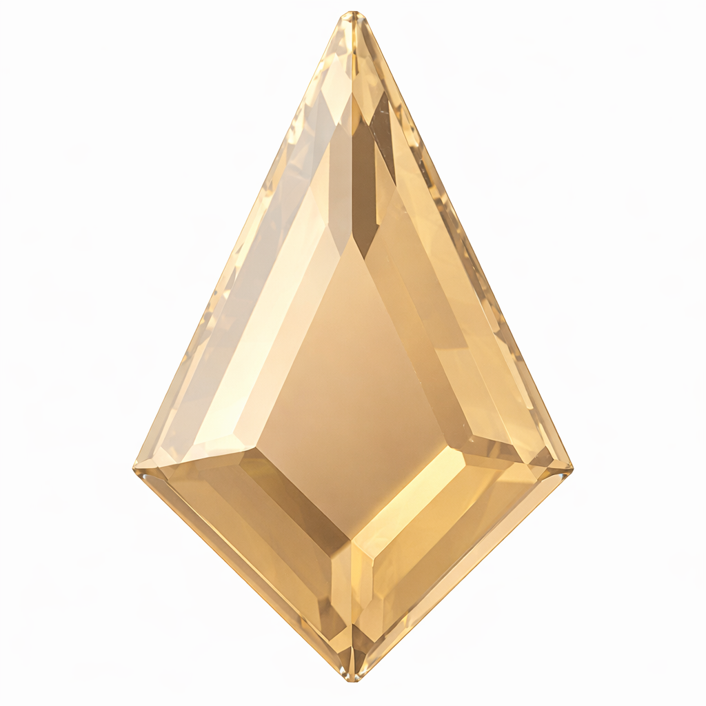 Pack of 10 SWAROVSKI® Comet Dental Gems - Crystal Golden Shadow