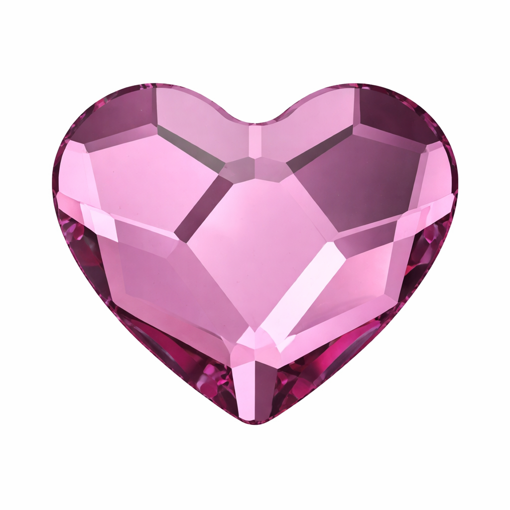 Pack de gemas dentales Corazón SWAROVSKI® - Fuchsia