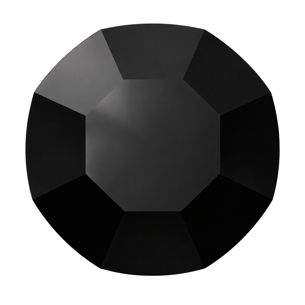 SWAROVSKI® 2000 runde Kristalle - Jet - SS3