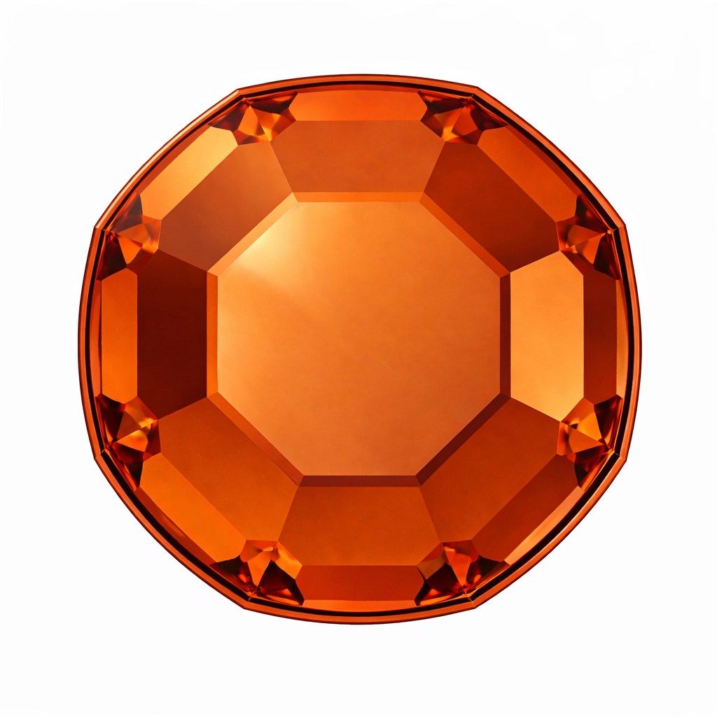 Cristales SWAROVSKI® 2000 redondos - Dark Orange - SS3