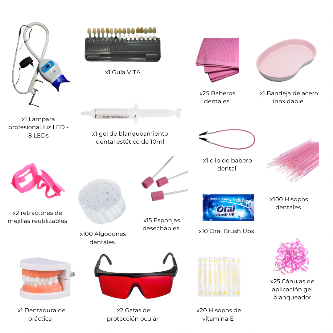 Kit profesional de blanqueamiento dental cosmético