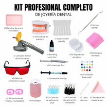 Kit profesional completo de joyería dental, gemas dentales 