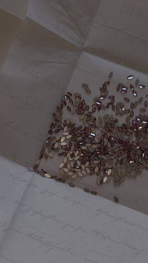10er-Pack SWAROVSKI® Navette Dental Gems - Hellrosa