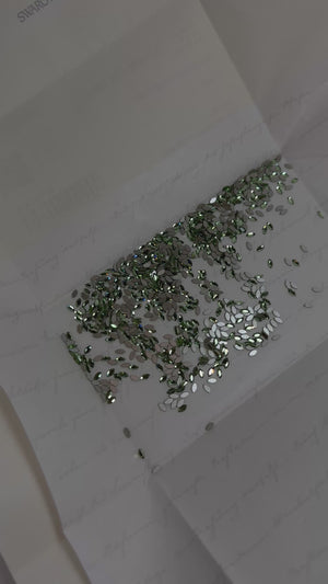 SWAROVSKI® Navette-Paket – Peridot