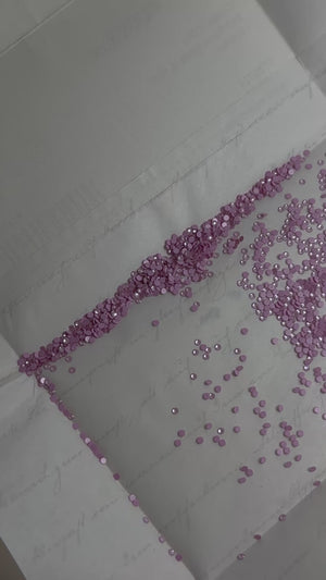 SWAROVSKI® 2058 Round Dental Gems - Crystal Soft Rose Ignite