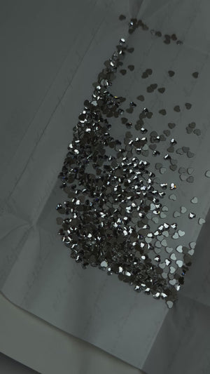 SWAROVSKI® Herz-Zahnschmuck-Set – Kristall