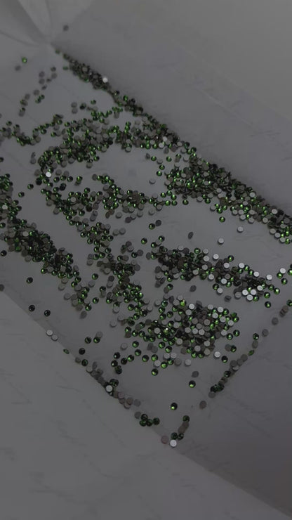 Gemas dentales SWAROVSKI® 2058 redondos - Fern Green