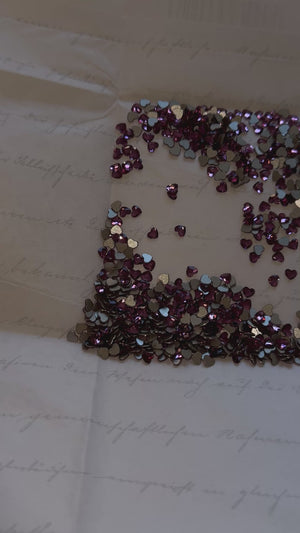 Pack de gemas dentales Corazón SWAROVSKI® - Fuchsia